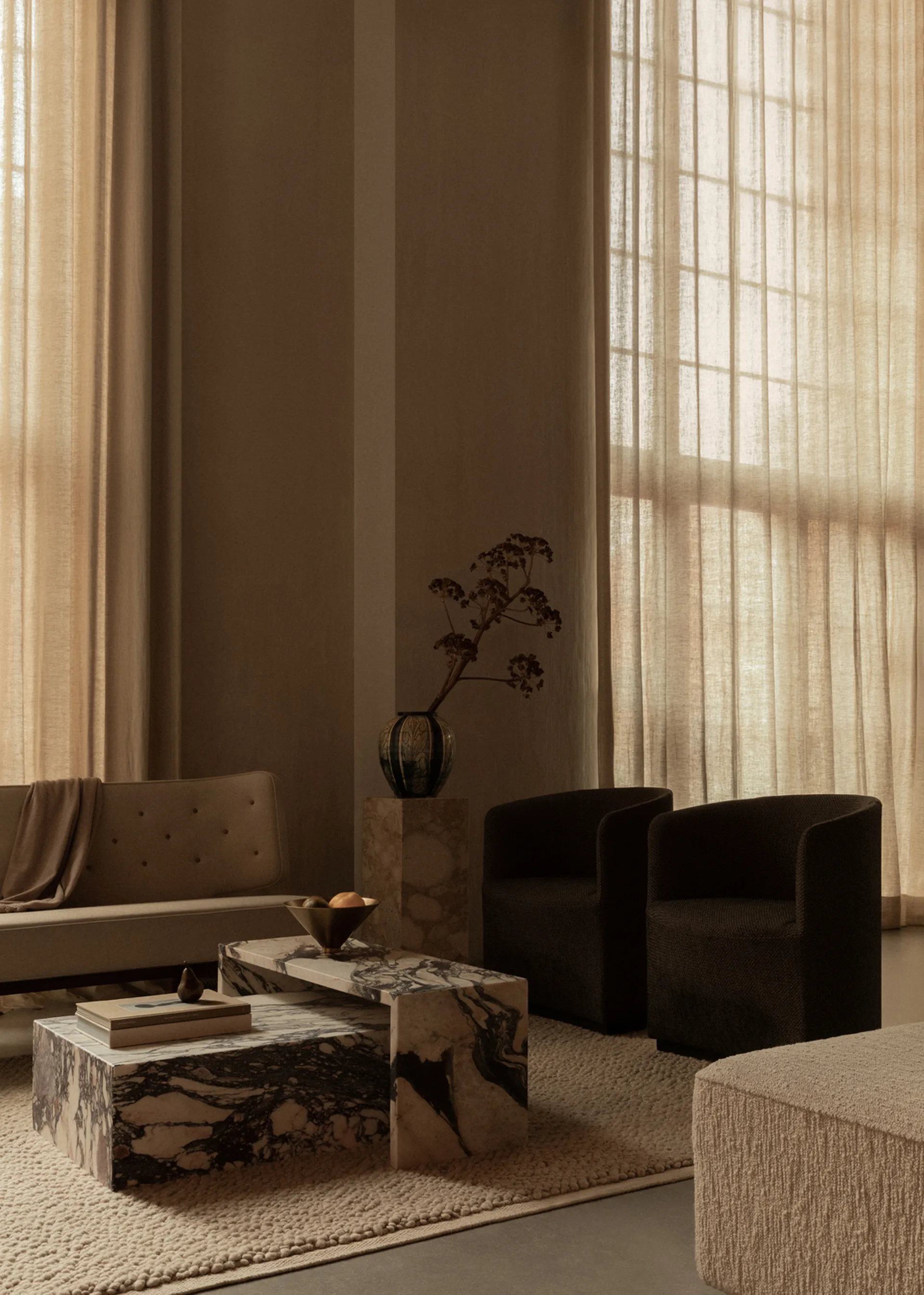 Mata Gravel 200x300 cm, Ivory Audo Copenhagen