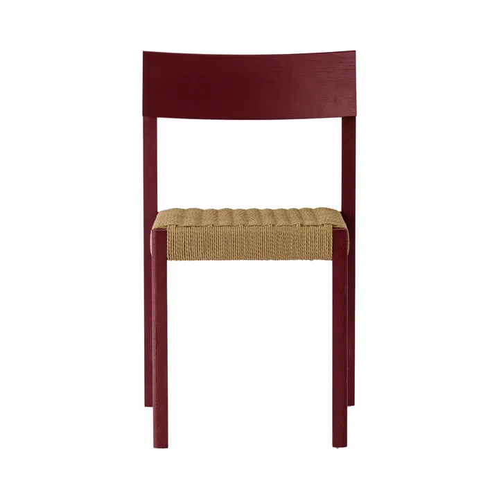 Mauro krzesło - French red dąb-naturpleciona siedzisko - Audo Copenhagen