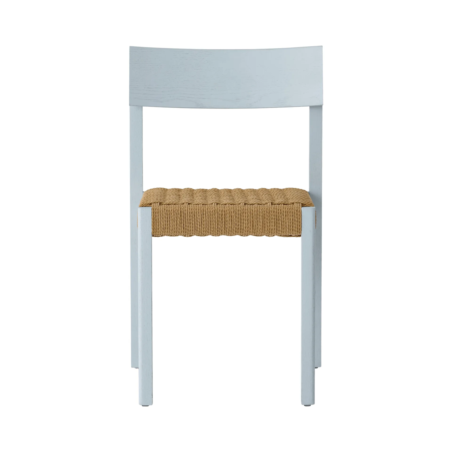 Mauro krzesło, Linen blue dąb-naturalnie plecione siedzisko Audo Copenhagen