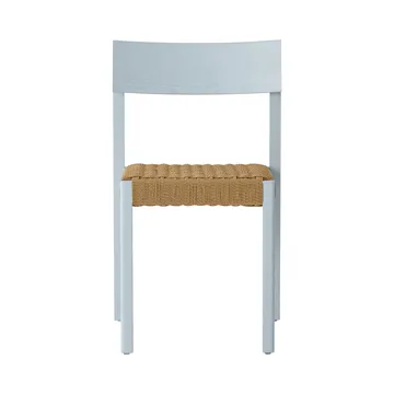 Mauro krzesło - Linen blue dąb-naturalnie plecione siedzisko - Audo Copenhagen