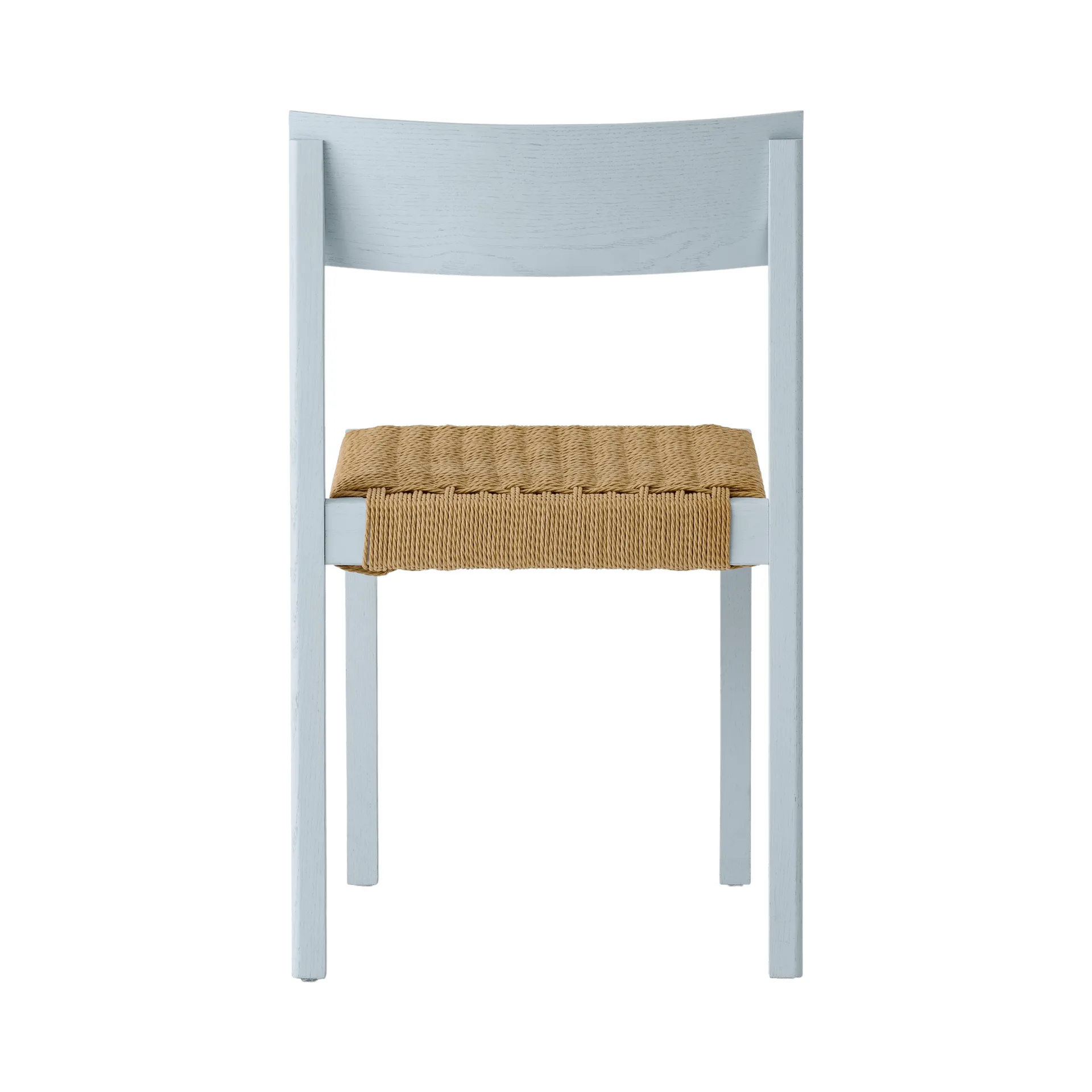 Mauro krzesło, Linen blue dąb-naturalnie plecione siedzisko Audo Copenhagen