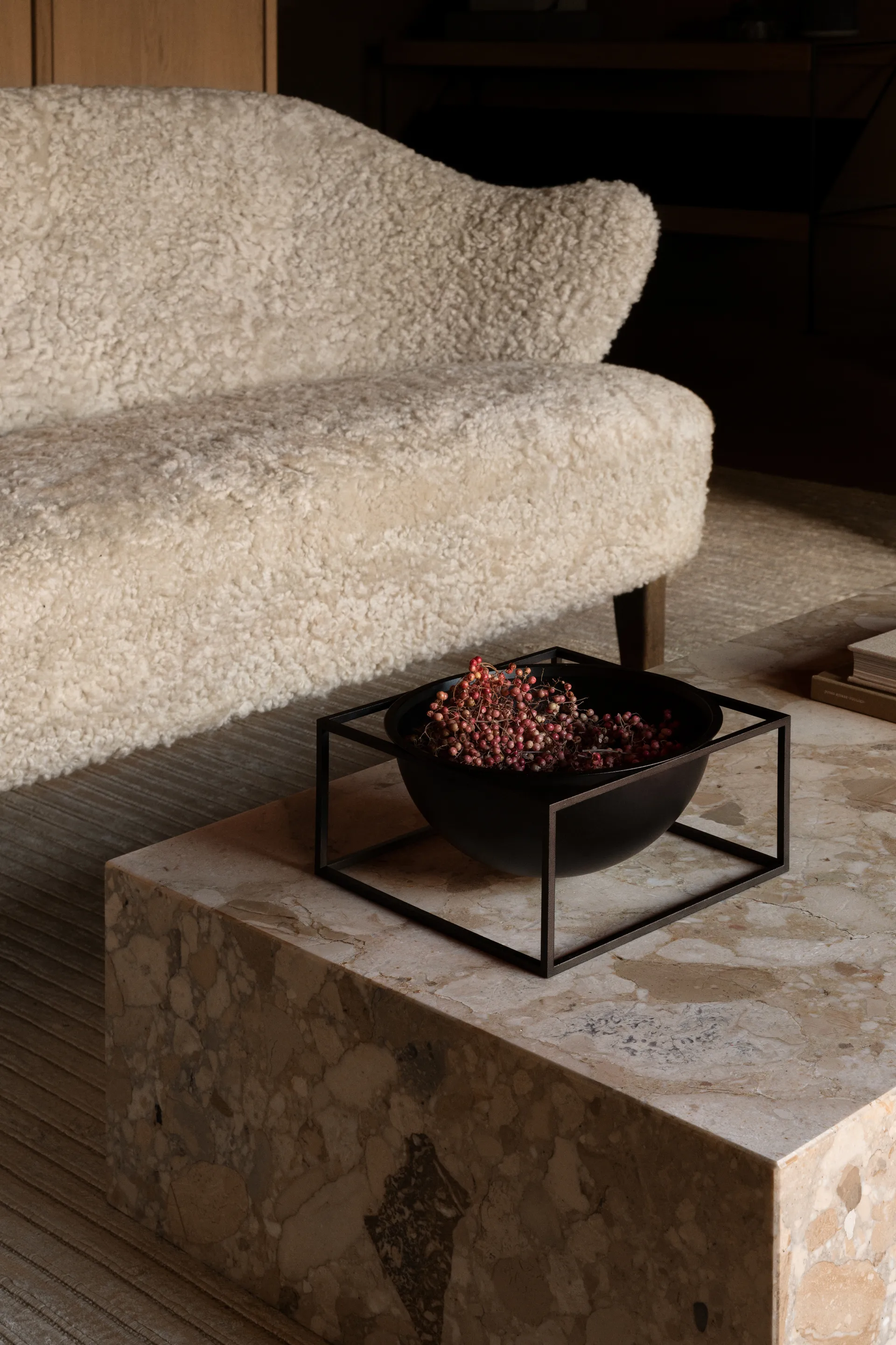 Miska Kubus duża niska, czarny Audo Copenhagen