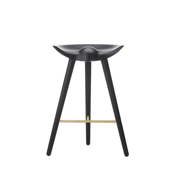 ML 42 krzesło barowe - black stained beech, brass - Audo Copenhagen