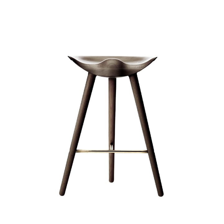 ML 42 krzesło barowe - brown oiled oak, brass - Audo Copenhagen