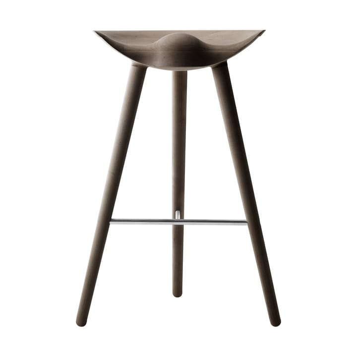 ML42 krzesło barowe 69 cm - Brunnaoliwione dąb-stal - Audo Copenhagen