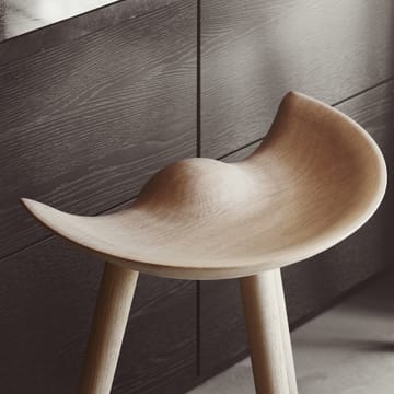 ML42 krzesło barowe 77 cm - dąb-stal - Audo Copenhagen