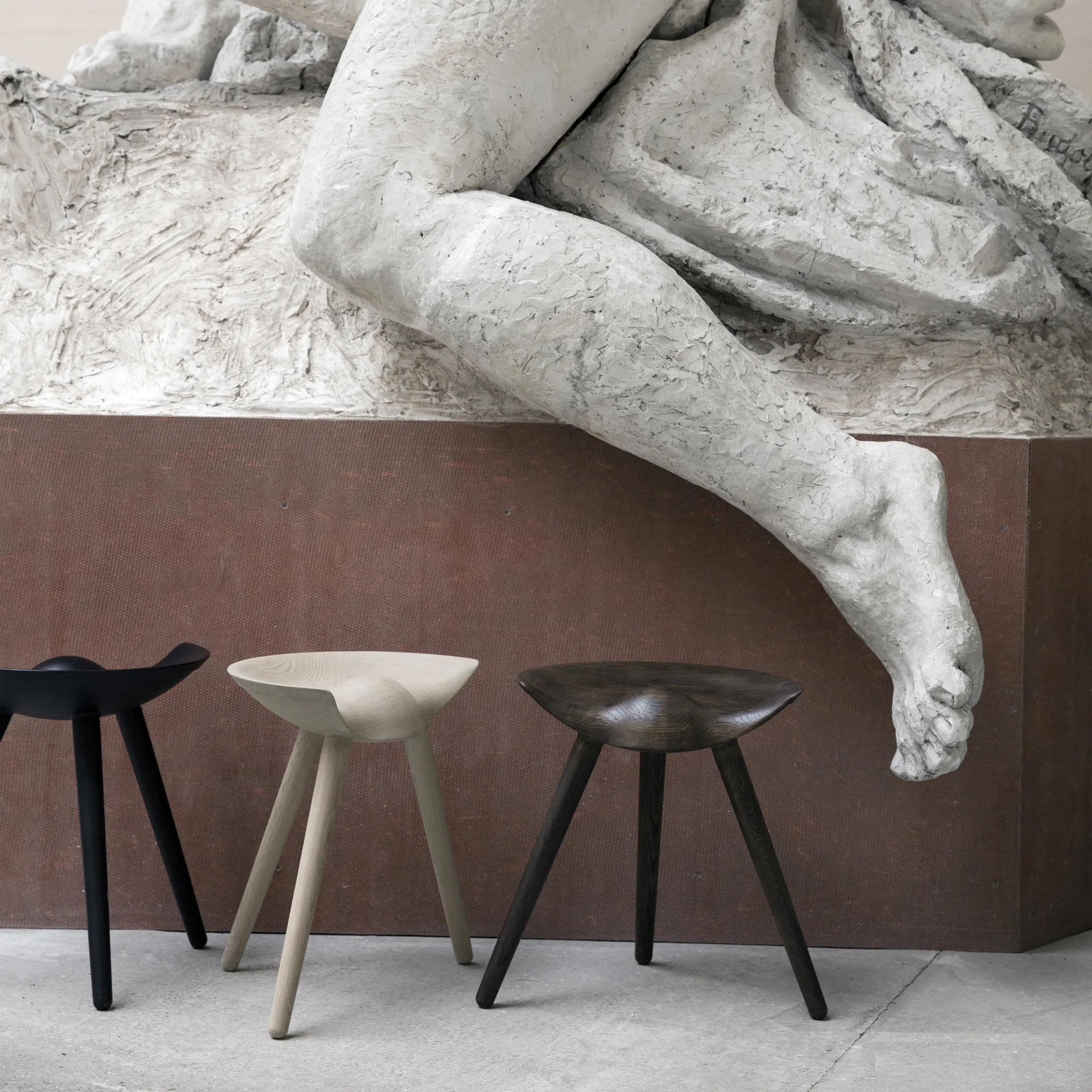 ML42 stołek 48 cm, Brunnaoliwione dąb Audo Copenhagen