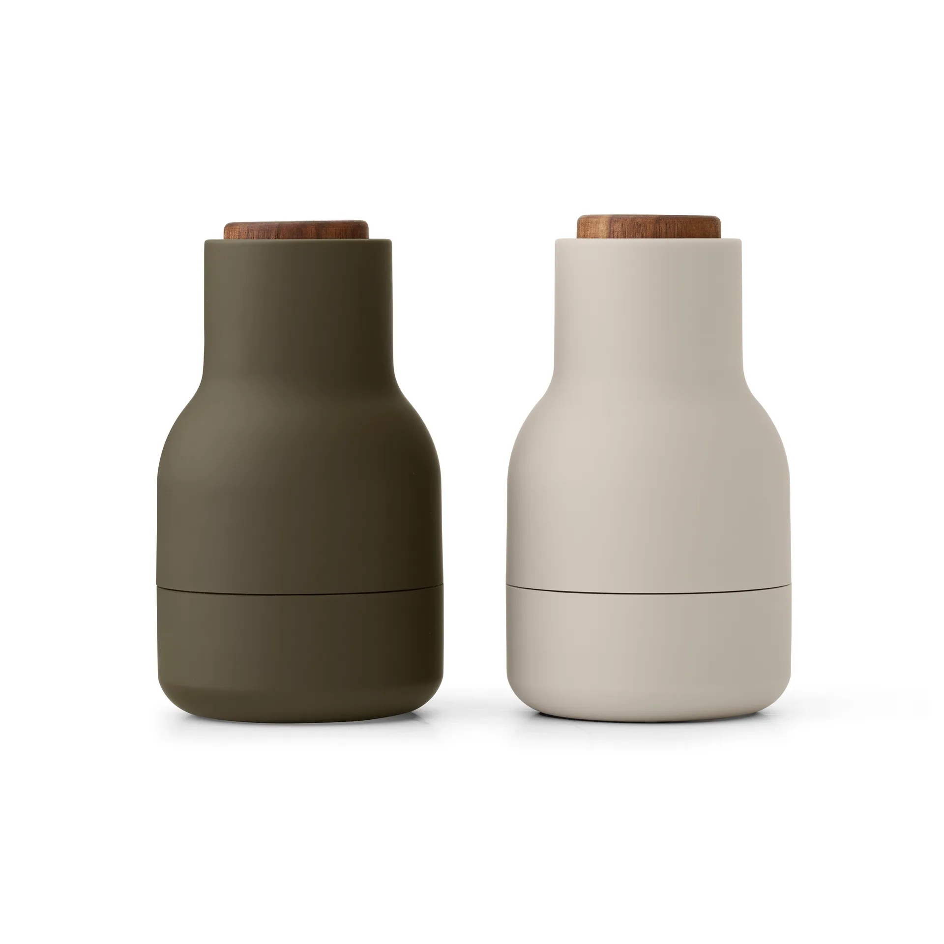 Młynek do przypraw Bottle Grinder Small 2 szt., Hunting green-beige-orzech włoski Audo Copenhagen