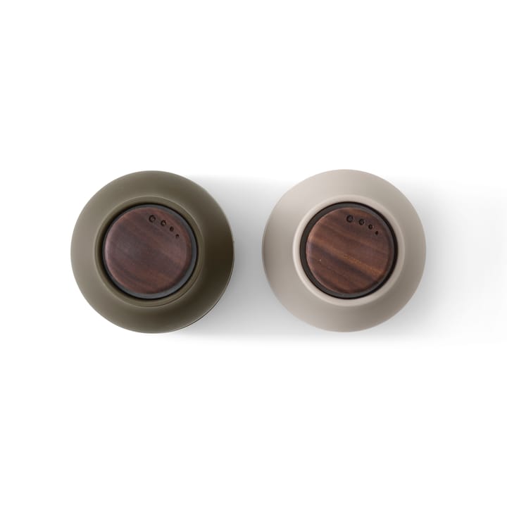 Młynek do przypraw Bottle Grinder Small 2 szt., Hunting green-beige-orzech włoski Audo Copenhagen