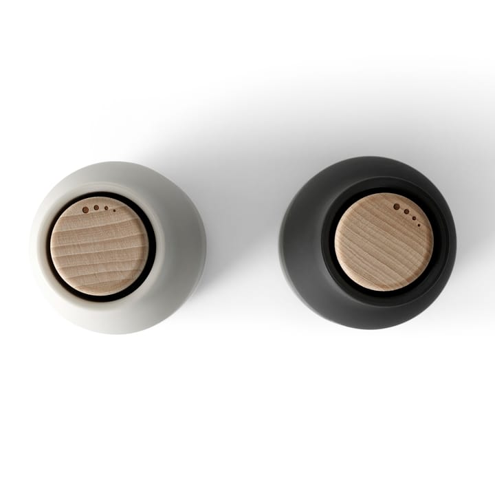 Młynki do przypraw Bottle Grinder 2 szt., Ash - carbon (bukowe pokrywki) Audo Copenhagen