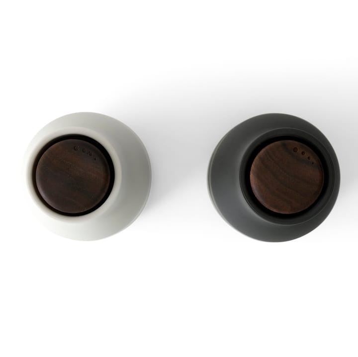 Młynki do przypraw Bottle Grinder 2 szt., Ash - carbon (orzechowe pokrywki) Audo Copenhagen