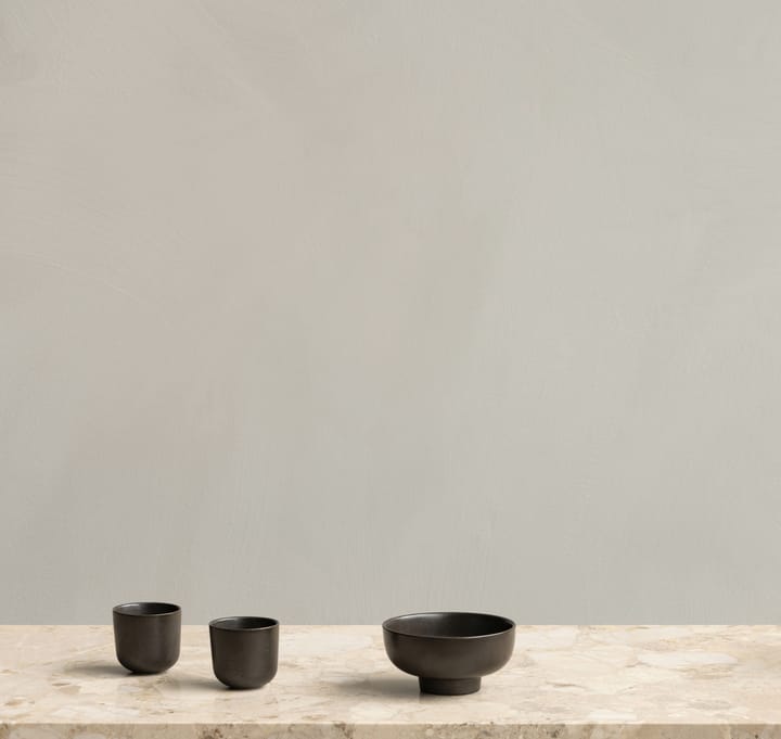New Norm miska na nóżce Ø12 cm, Ciemne przeszklenie Audo Copenhagen