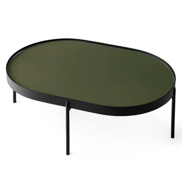 NoNo stolik kawowy L 59,5x96,5 cm - Czarny-ciemnyZielony - Audo Copenhagen