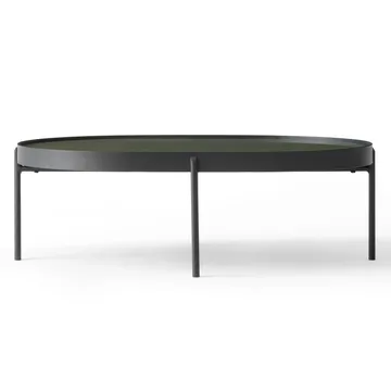 NoNo stolik kawowy L 59,5x96,5 cm - Czarny-ciemnyZielony - Audo Copenhagen