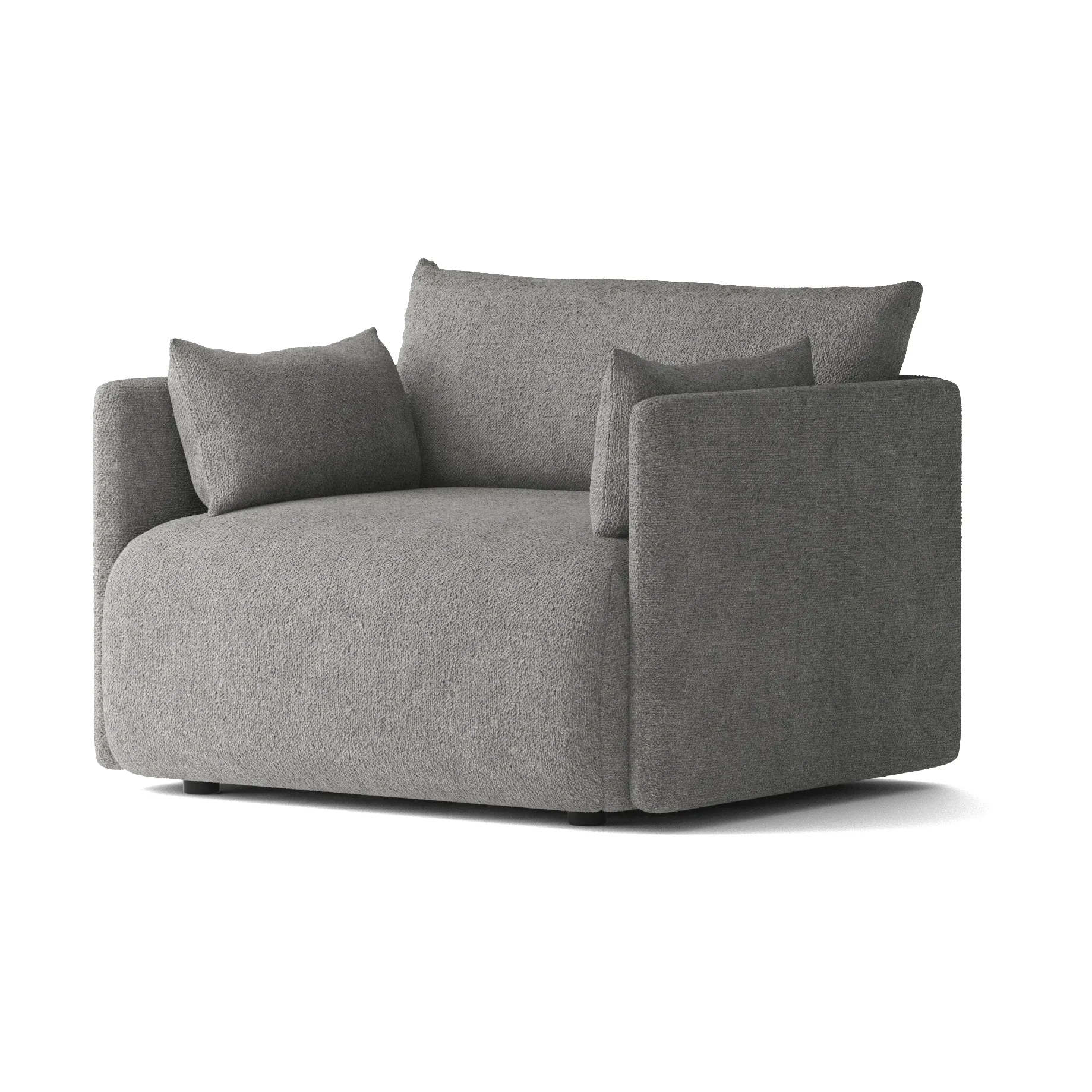 Offset fotel, Audo Bouclé 16 Dark grey Audo Copenhagen