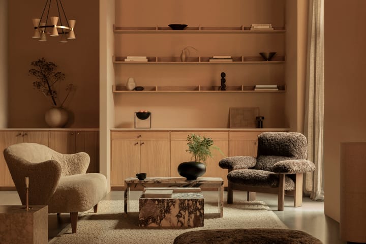 Plinth stolik kawowy, multi, rose, low Audo Copenhagen
