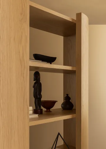 Półka Crescent - Dąb surowy, 150×173 cm - Audo Copenhagen