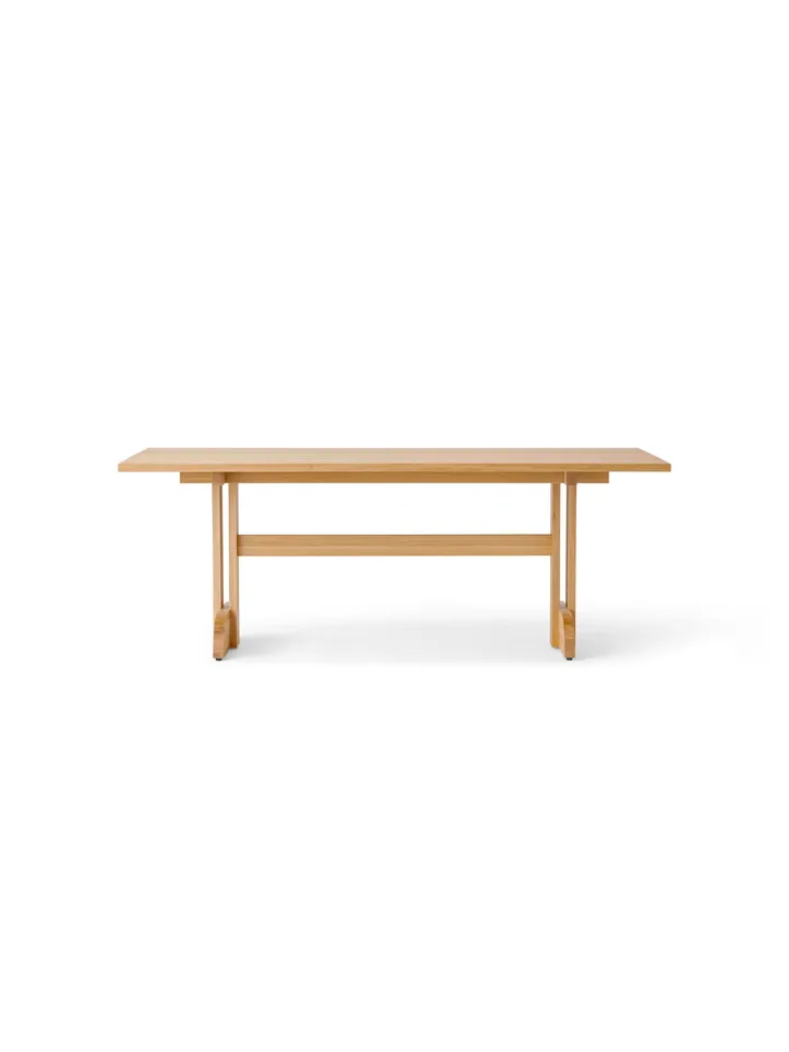 Puffin Dining Table dąb lity naturalny - Dąb naturalny, 200x95 cm - Audo Copenhagen