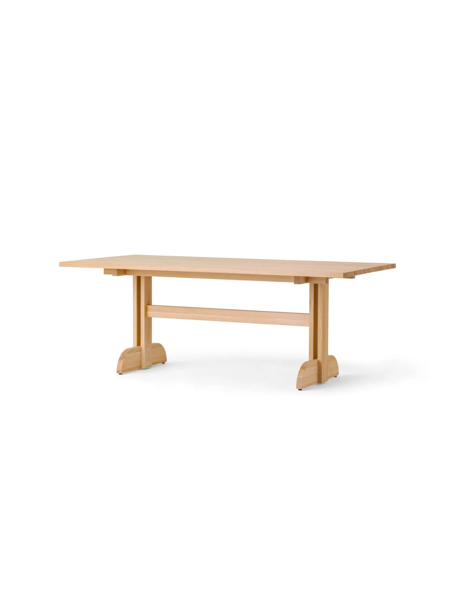 Puffin Dining Table dąb lity naturalny, Dąb naturalny, 200x95 cm Audo Copenhagen