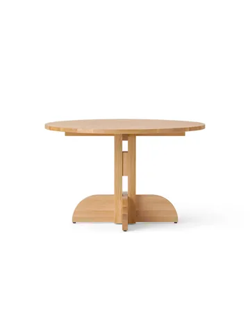 Puffin Dining Table dąb lity naturalny - Naturalny dąb, Ø120 cm - Audo Copenhagen