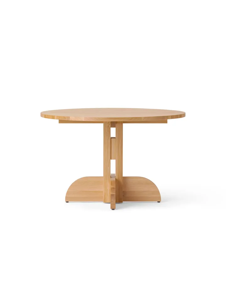 Puffin Dining Table dąb lity naturalny - Naturalny dąb, Ø120 cm - Audo Copenhagen