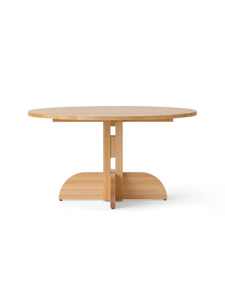 Puffin Dining Table dąb lity naturalny - Naturalny dąb, Ø140 cm - Audo Copenhagen