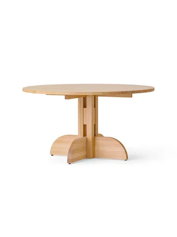 Puffin Dining Table dąb lity naturalny - Naturalny dąb, Ø140 cm - Audo Copenhagen