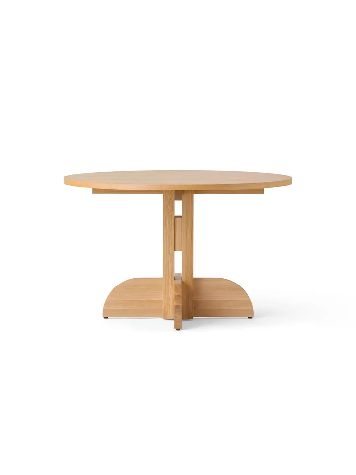 Puffin Dining Table fornir dębowy naturalny - Naturalny fornir dębowy, Ø120 cm - Audo Copenhagen