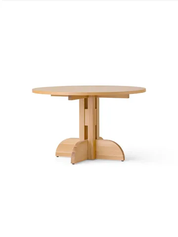 Puffin Dining Table fornir dębowy naturalny - Naturalny fornir dębowy, Ø120 cm - Audo Copenhagen