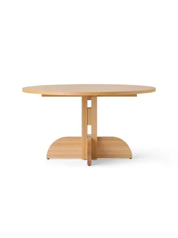 Puffin Dining Table fornir dębowy naturalny - Naturalny fornir dębowy, Ø140 cm - Audo Copenhagen