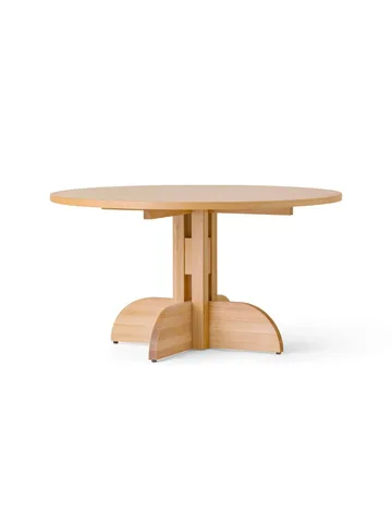 Puffin Dining Table fornir dębowy naturalny - Naturalny fornir dębowy, Ø140 cm - Audo Copenhagen