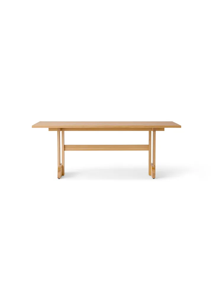 Puffin Dining Table fornir dębowy naturalny - Okleina dębowa naturalna, 200x95 cm - Audo Copenhagen