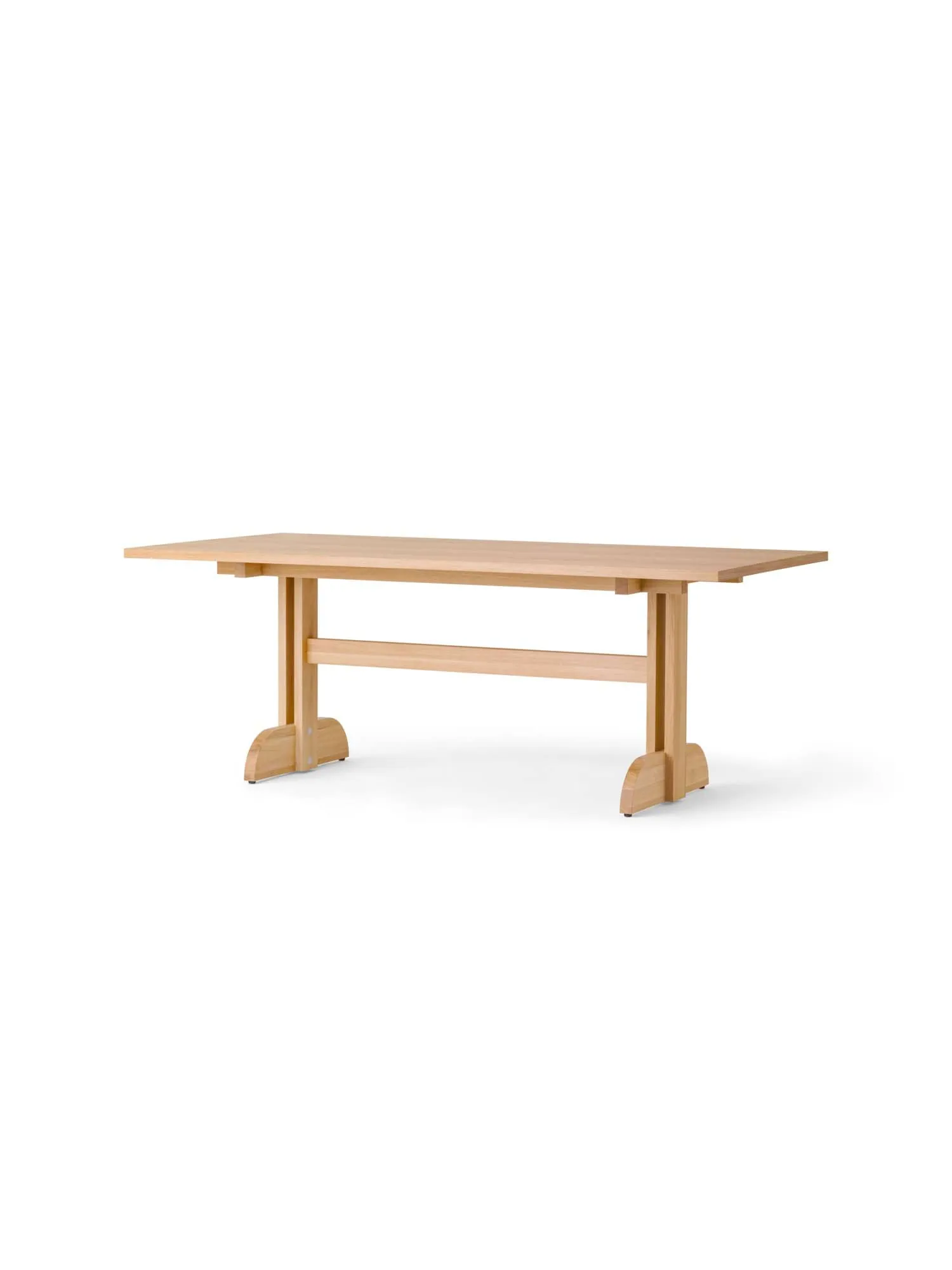 Puffin Dining Table fornir dębowy naturalny, Okleina dębowa naturalna, 200x95 cm Audo Copenhagen