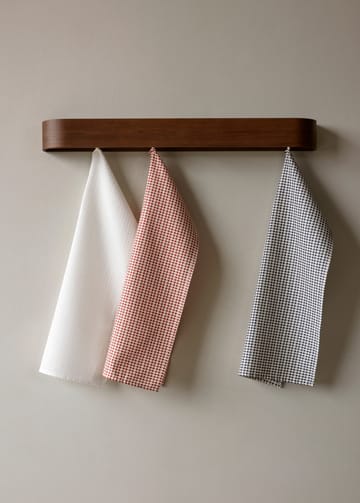 Ręcznik kuchenny Troides 40x67 cm, 2-pak - Burnt sienna-white - Audo Copenhagen