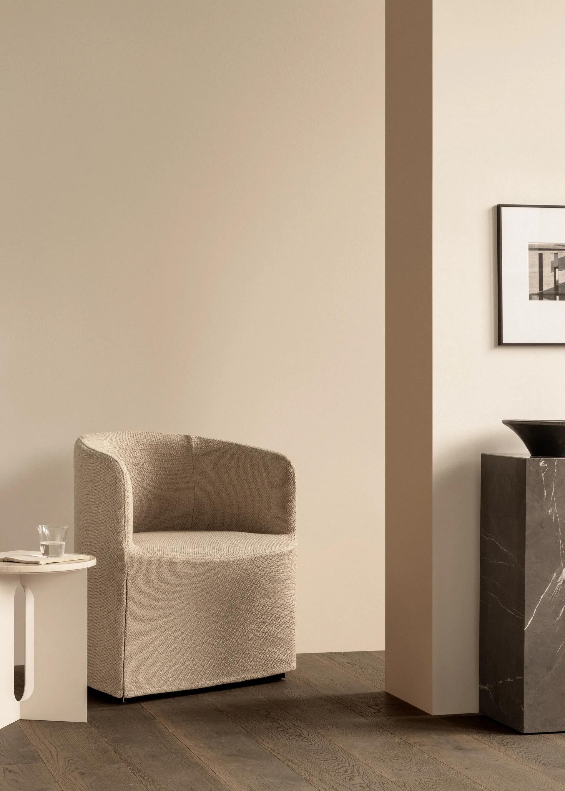 Sockel wysoki stolik boczny 30x30x51 cm, Grey galaxy Audo Copenhagen