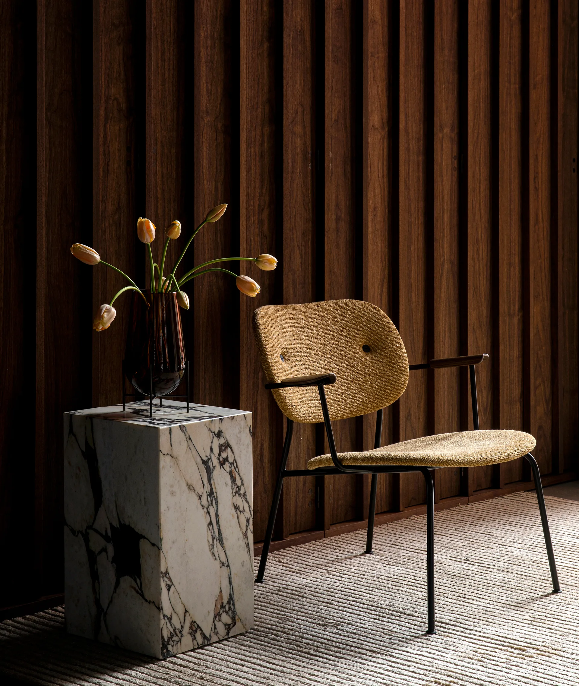 Sockel wysoki stolik boczny 30x30x51 cm, multi, rose, tall Audo Copenhagen