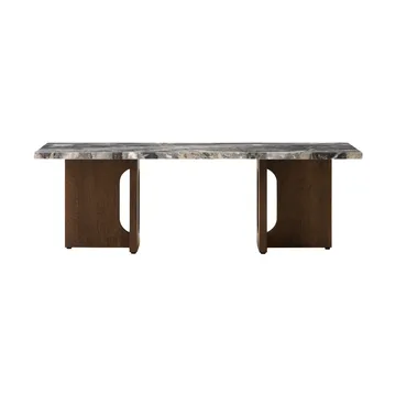 Stół lounge Androgyne 45x120 cm - Grey galaxy-ciemno barwiony dąb - Audo Copenhagen