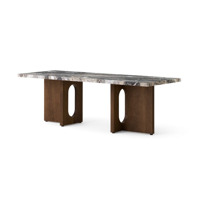 Stół lounge Androgyne 45x120 cm, Grey galaxy-ciemno barwiony dąb Audo Copenhagen