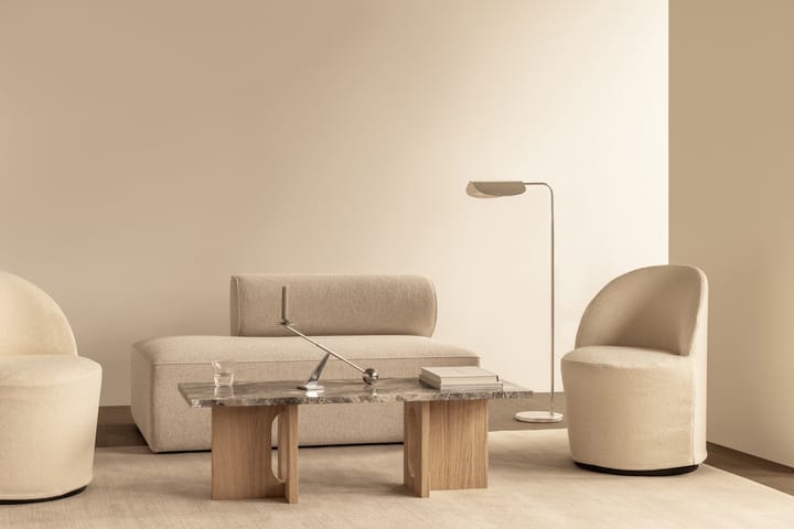 Stół lounge Androgyne 45x120 cm, Grey galaxy-nieobrobiony dąb Audo Copenhagen