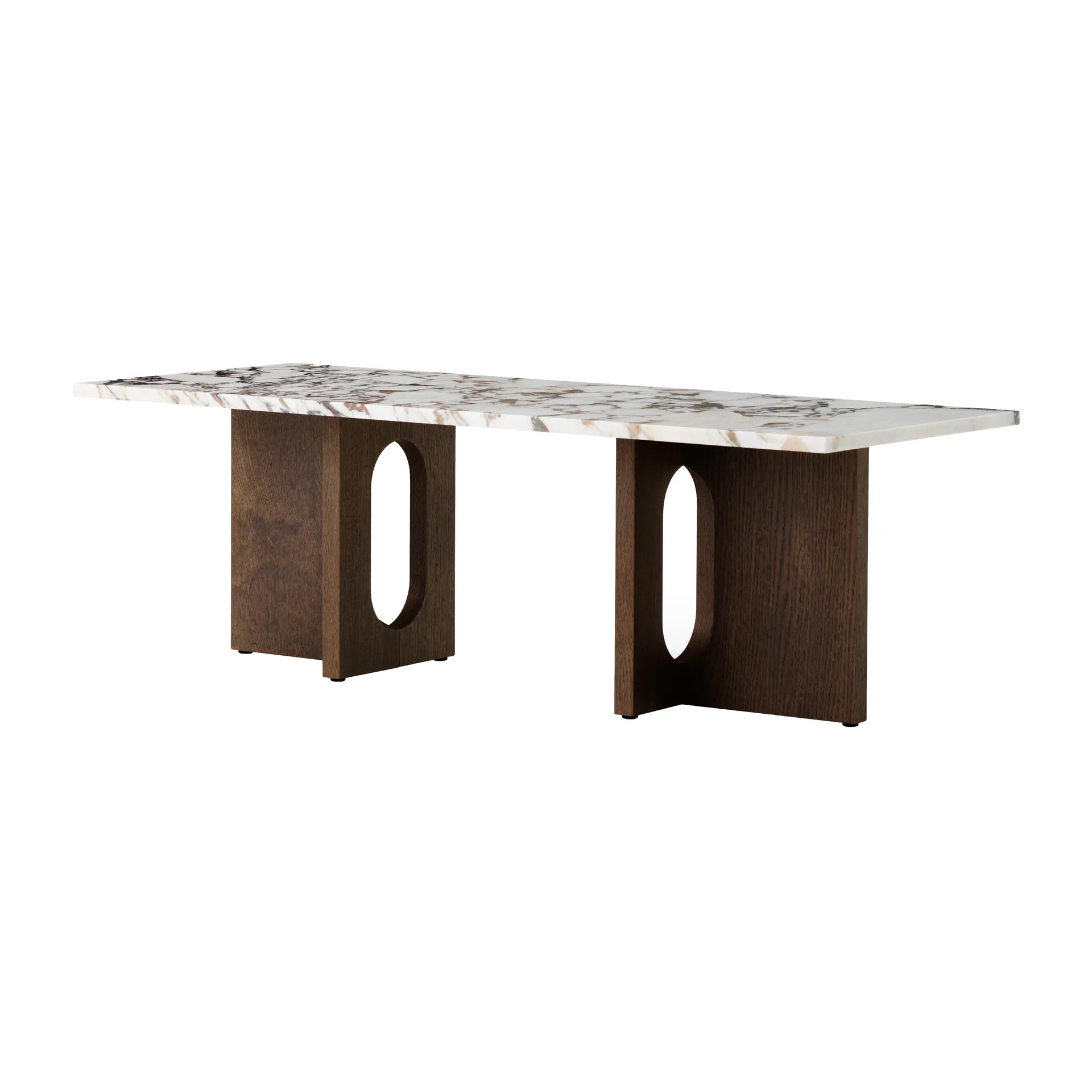 Stolik Androgyne, Dark st. oak-Calacatta viola Audo Copenhagen