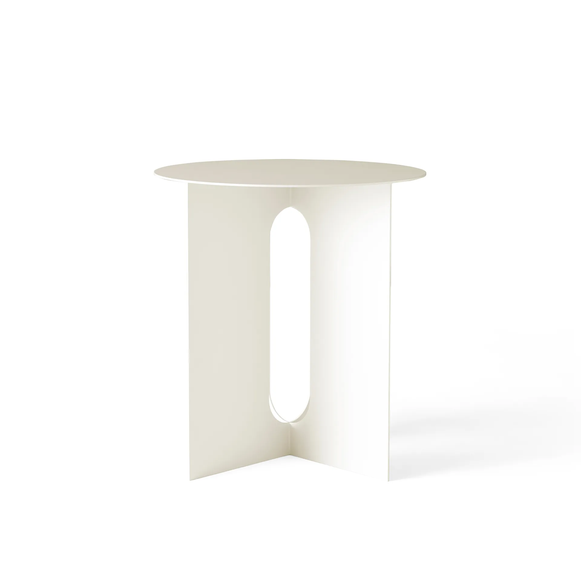 Stolik boczny Androgyne Ø40x43 cm, ivory-biały Audo Copenhagen
