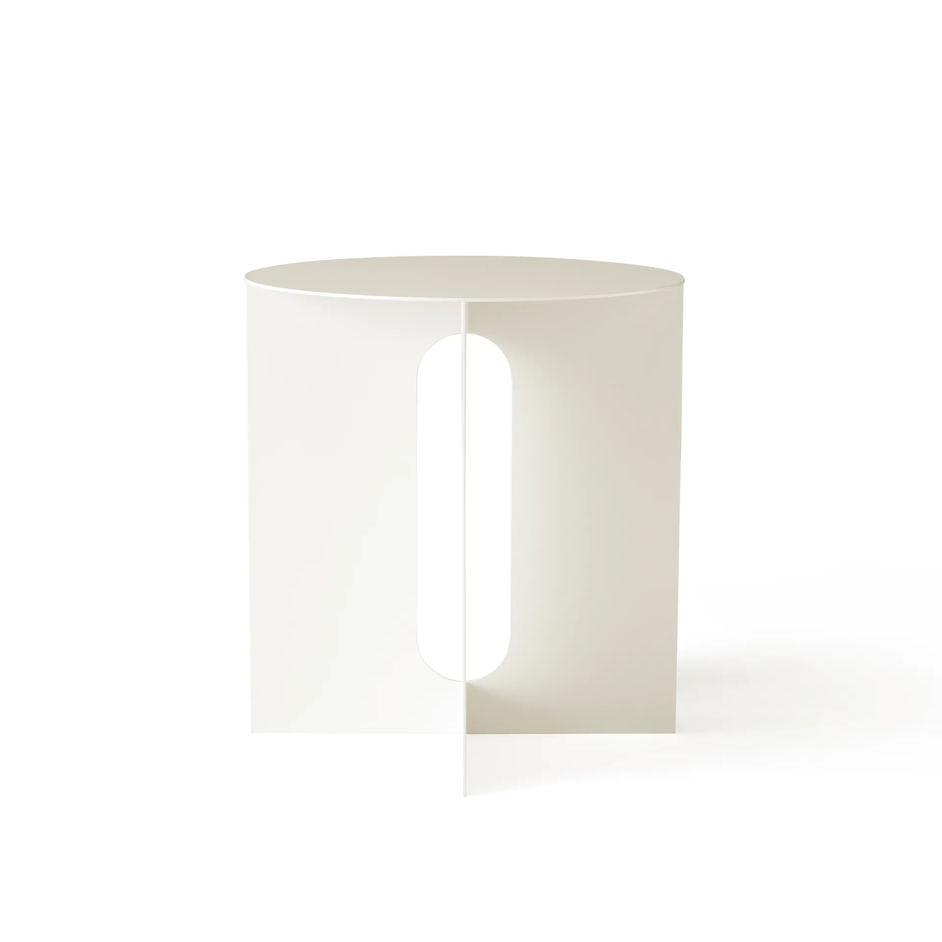 Stolik boczny Androgyne Ø40x43 cm, ivory-biały Audo Copenhagen