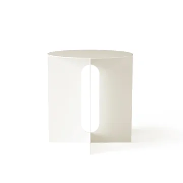 Stolik boczny Androgyne Ø40x43 cm - ivory-biały - Audo Copenhagen