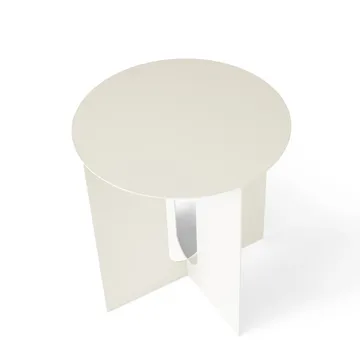 Stolik boczny Androgyne Ø40x43 cm - ivory-biały - Audo Copenhagen