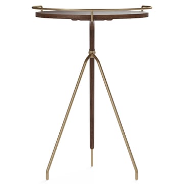 Stolik boczny Umanoff orzech polerowany - mosiądz - 60 cm - Audo Copenhagen