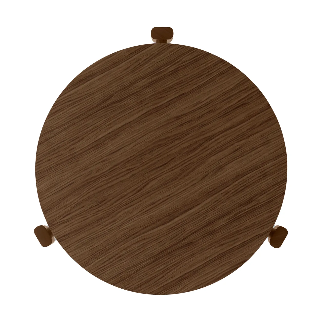 Stolik kawowy Passage, Dąb bejcowany na ciemno, Ø50 cm Audo Copenhagen