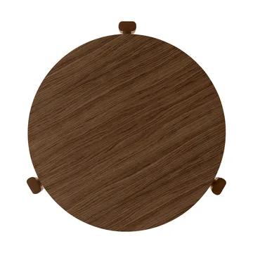 Stolik kawowy Passage - Dąb bejcowany na ciemno, Ø50 cm - Audo Copenhagen