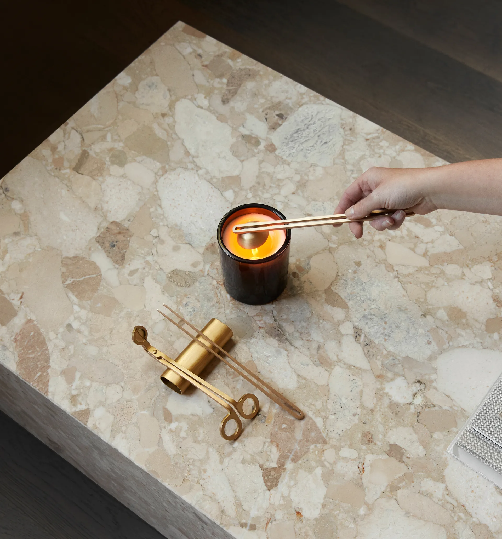 Świece Clip care kit, 4 elementy , Mosiądz Audo Copenhagen