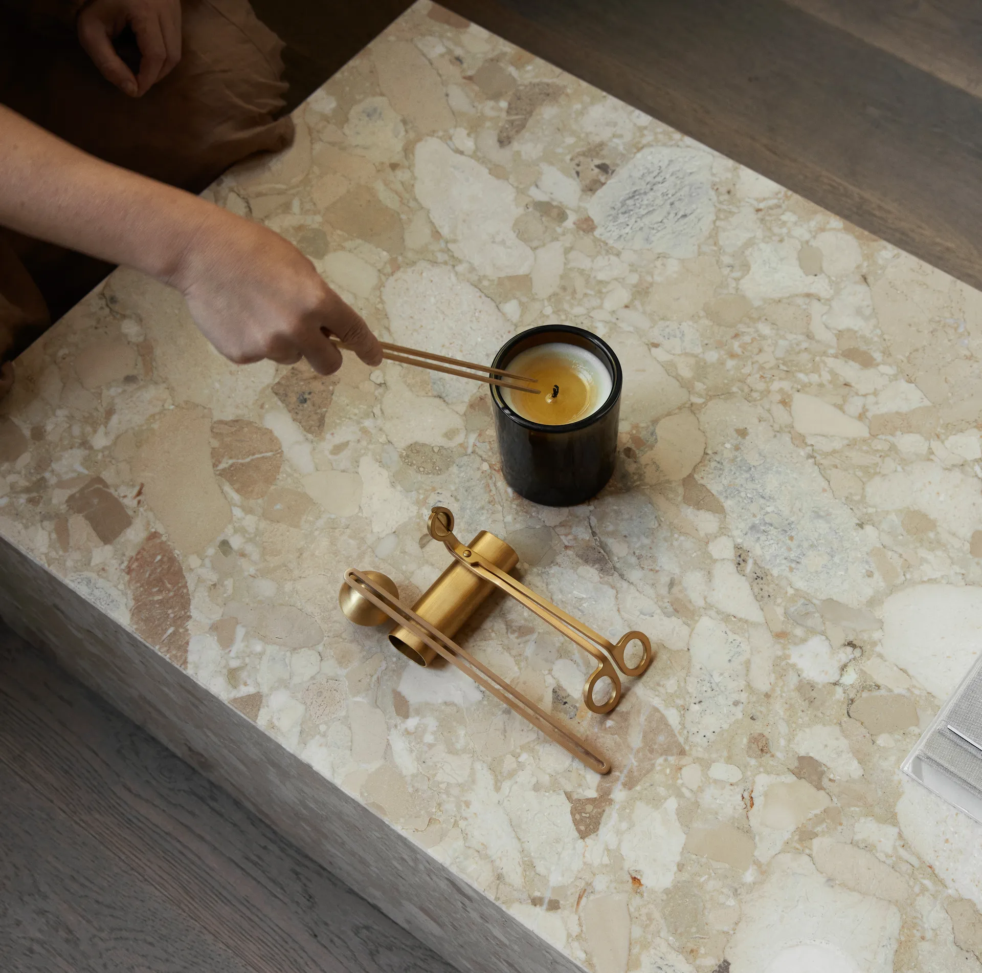 Świece Clip care kit, 4 elementy , Mosiądz Audo Copenhagen