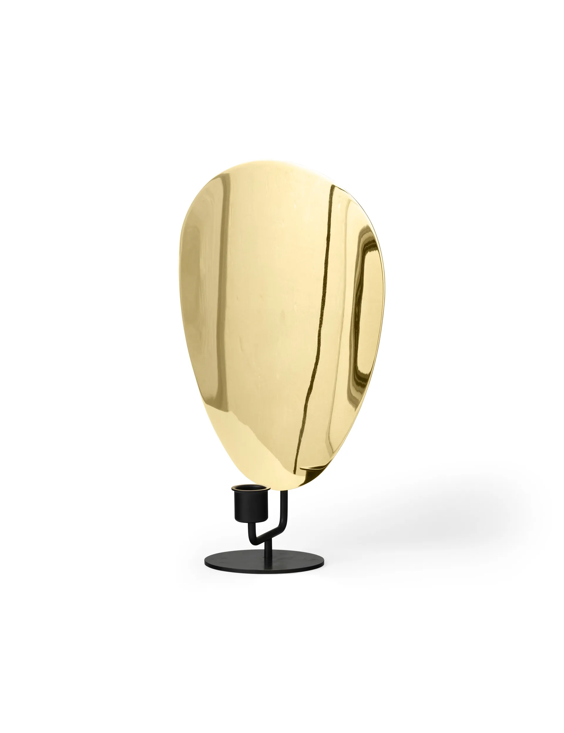 Świecznik Flambeau 30 cm, Czarny-błyszczący mosiądz Audo Copenhagen